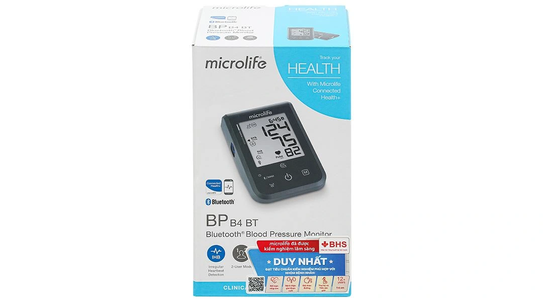 Máy đo huyết áp bắp tay Microlife B4 BT - 8