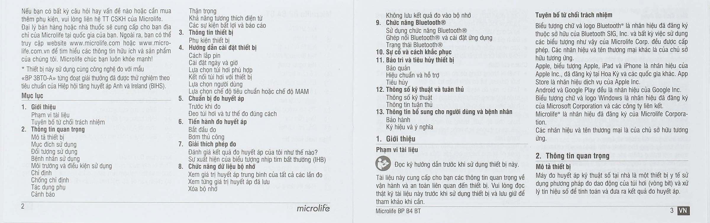 Máy đo huyết áp bắp tay Microlife B4 BT - 19