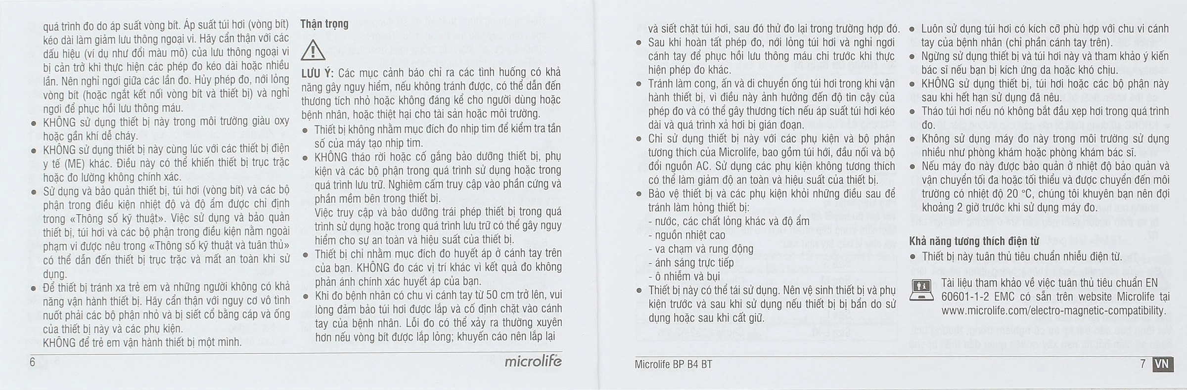 Máy đo huyết áp bắp tay Microlife B4 BT - 21