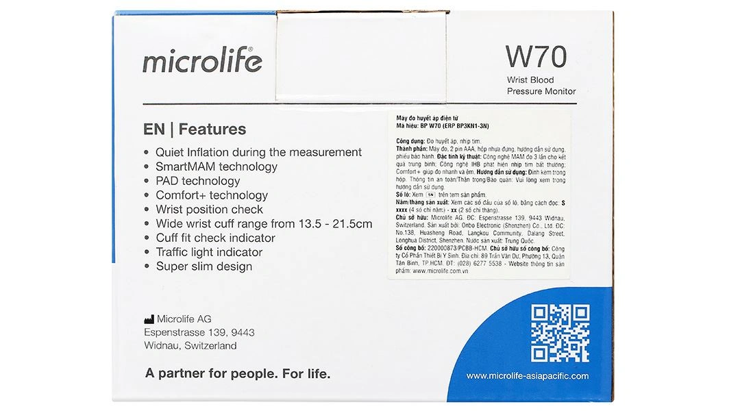 Máy đo huyết áp cổ tay Micorlife W70 - 7