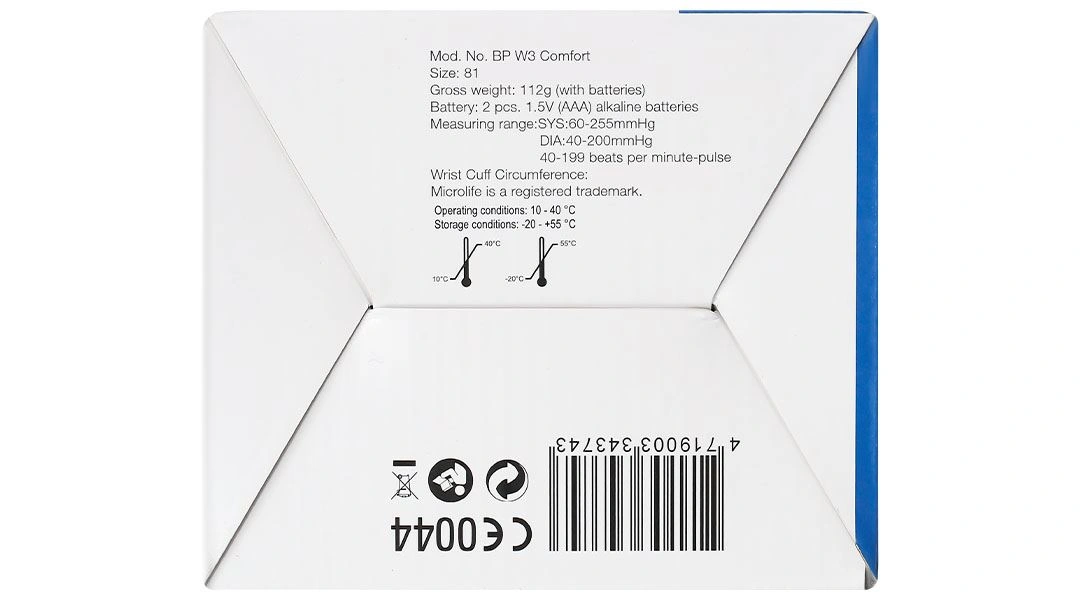 Máy đo huyết áp cổ tay Microlife W3 Comfort - 13