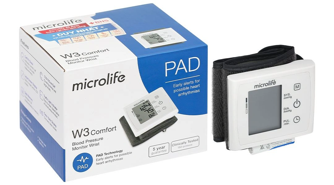 Máy đo huyết áp cổ tay Microlife W3 Comfort - 1