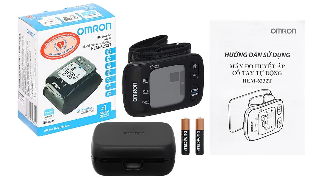 Máy đo huyết áp cổ tay Omron HEM-6232T - 