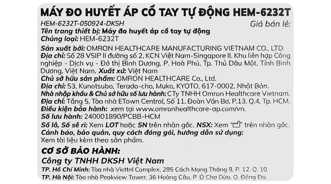 Máy đo huyết áp cổ tay Omron HEM-6232T - 14