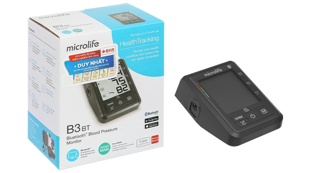 Máy đo huyết áp bắp tay Microlife B3 BT - 1