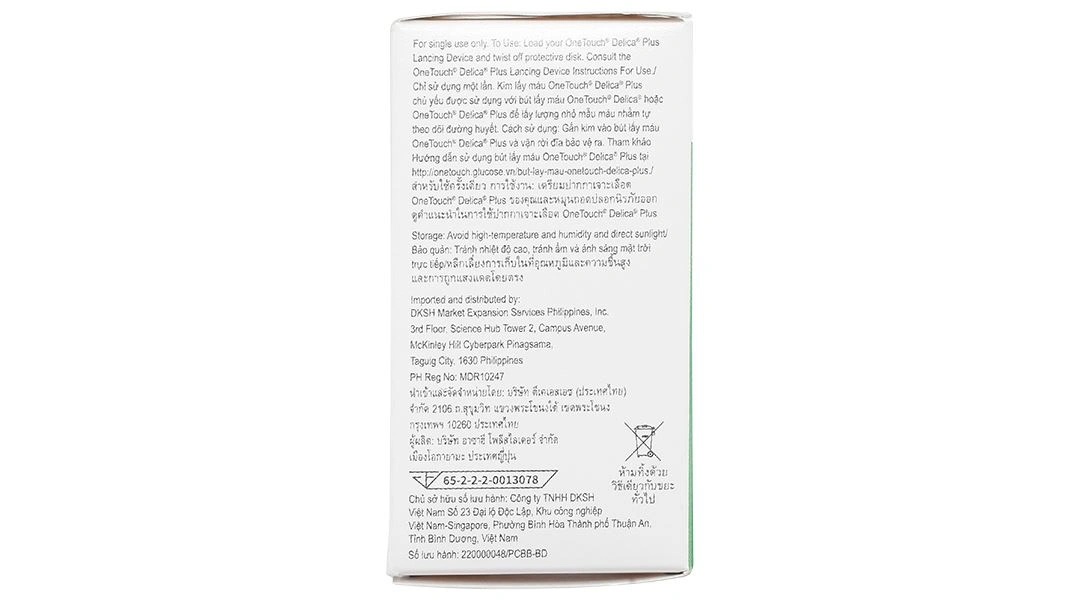 Kim lấy máu One Touch Delica Plus 30G hộp 25 que - 3
