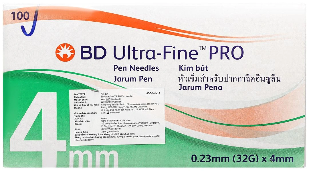 Đầu kim tiêm BD Ultra-Fine Pro 32G - 2
