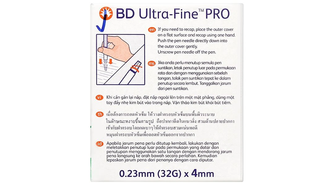 Đầu kim tiêm BD Ultra-Fine Pro 32G - 5
