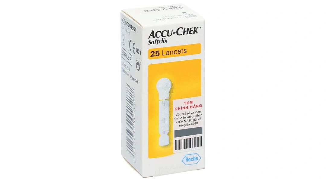 Kim lấy máu Accu-Chek Softclix hộp 25 que - 