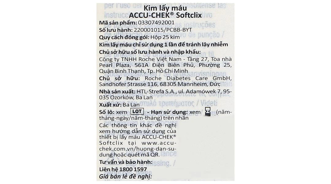 Kim lấy máu Accu-Chek Softclix hộp 25 que - 7