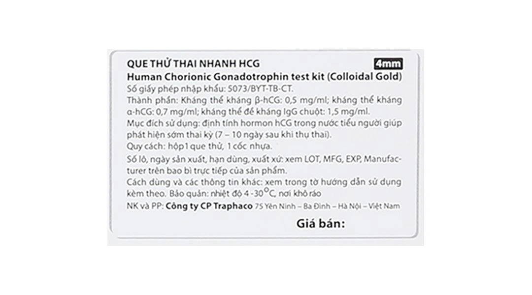 Que thử thai Allisa Pregnancy Test Kit hộp 1 que - 5