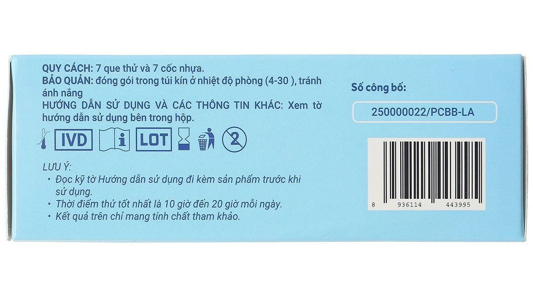 Que thử rụng trứng Prolex Ovulation Test hộp 7 que - 2