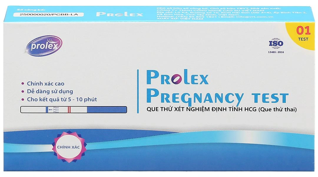 Que thử thai Prolex Pregnancy Test hộp 1 que - 1