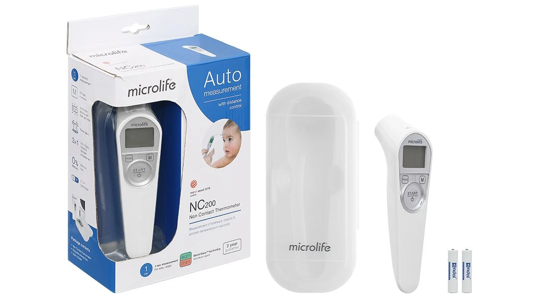 Nhiệt kế hồng ngoại đo trán Microlife NC200 - 