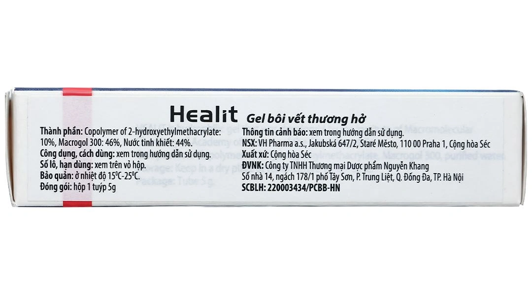 Gel bôi Healit hỗ trợ điều trị, làm sạch vết thương hở (1 tuýp x 5g) - 3