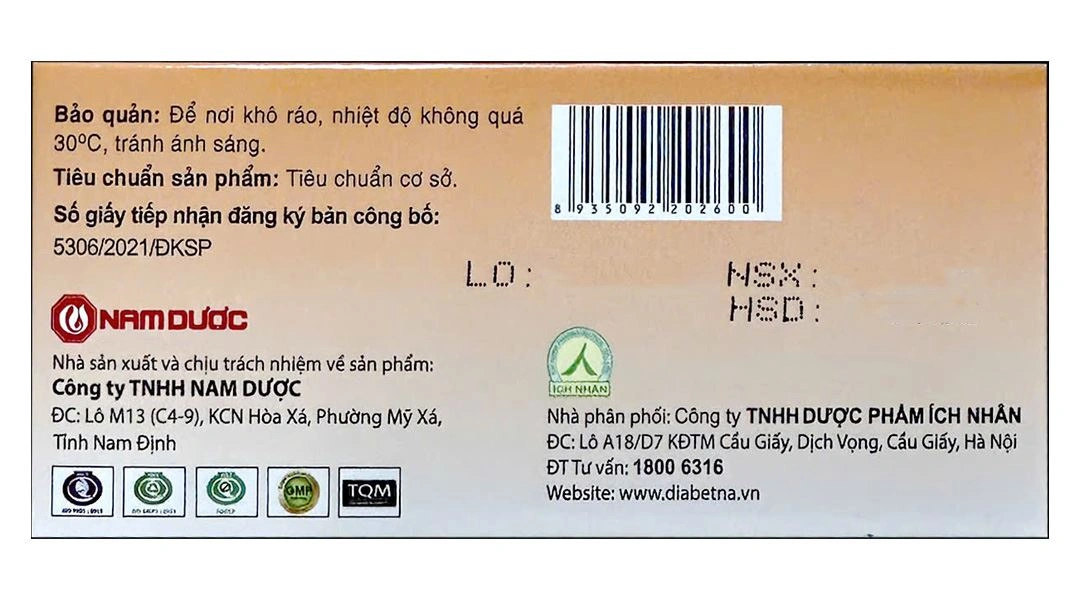 Diabetna hộp 40 viên - 3