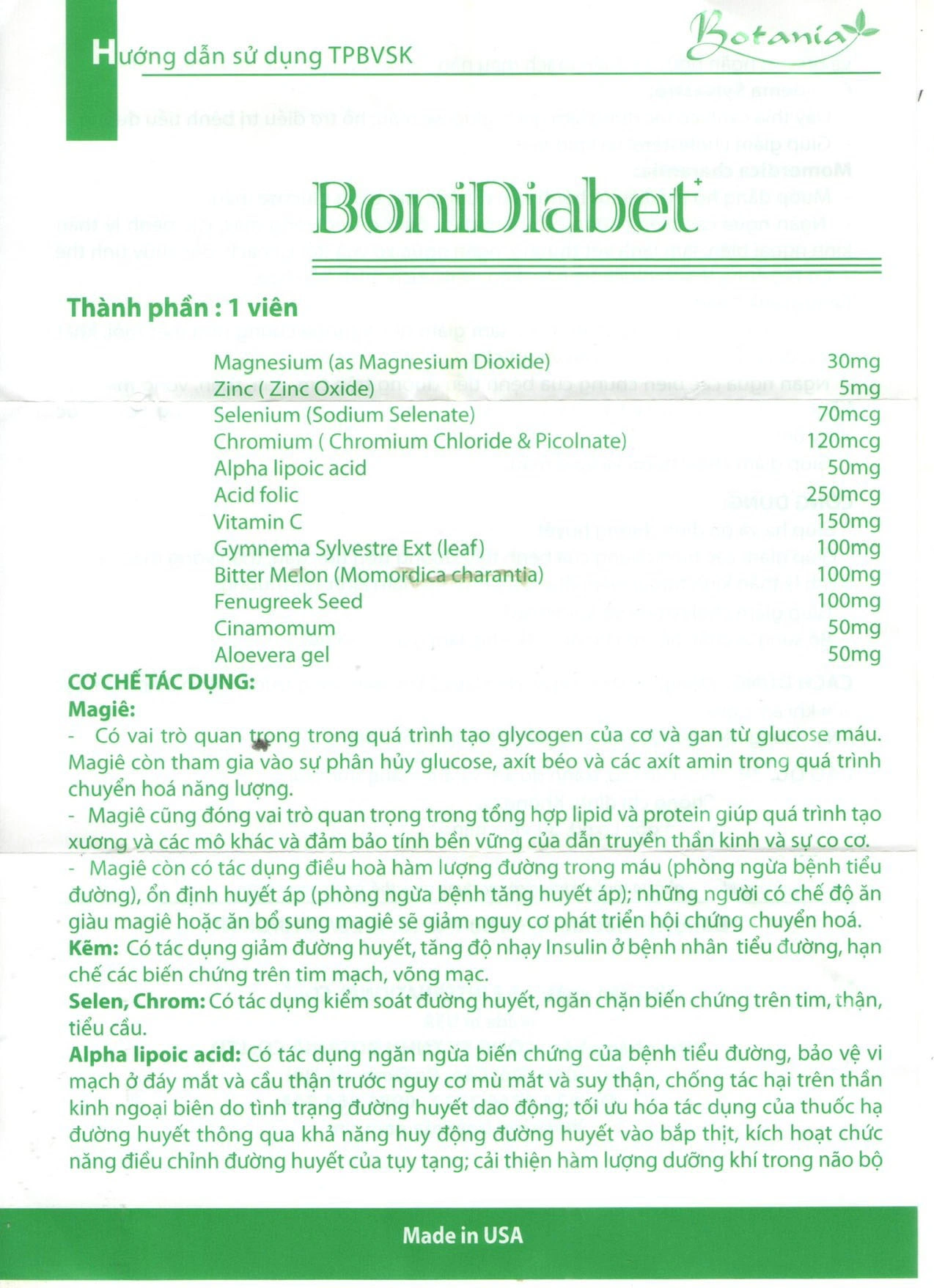 Boni Diabet lọ 60 viên - 6