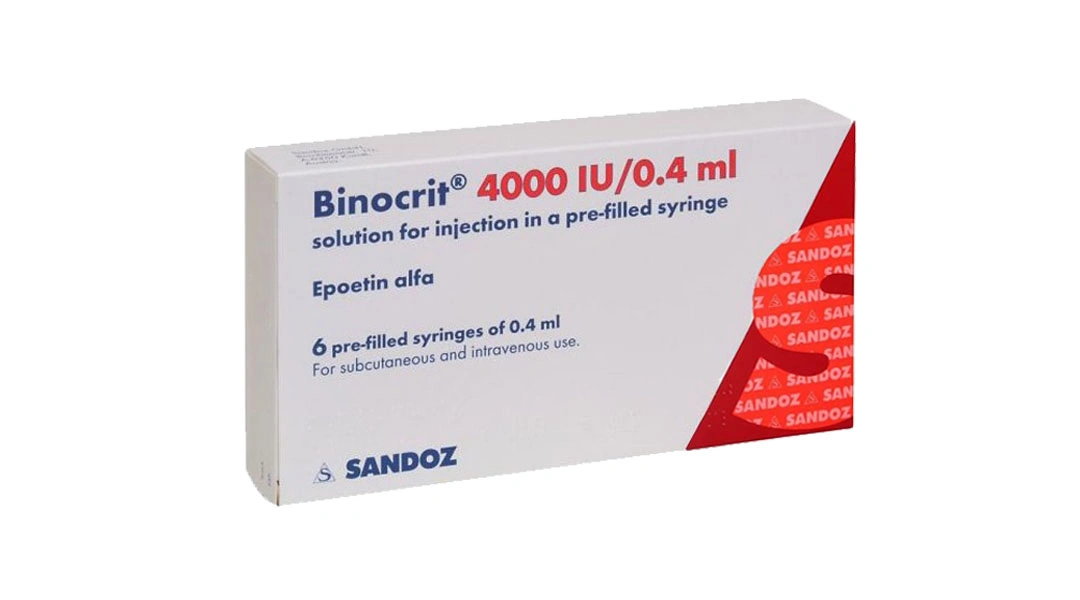 Dung dịch tiêm truyền Binocrit 4000IU/0.4 ml trị bệnh thiếu máu (6 bơm tiêm x 0.4ml) - 
