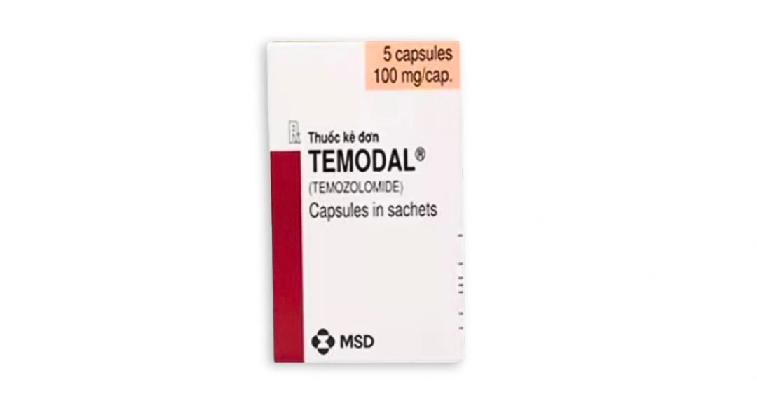 Temodal 100mg điều trị u nguyên bào thần kinh (5 gói x 1 viên) - 