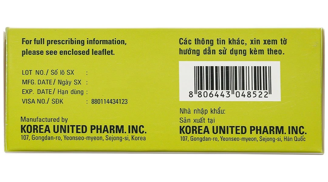 Unitrexates 2.5mg điều trị các bệnh ung thư, viêm khớp dạng thấp (10 vỉ x 10 viên) - 3