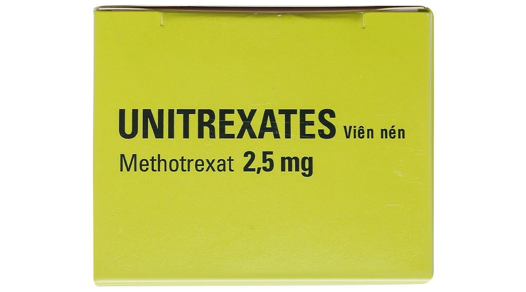 Unitrexates 2.5mg điều trị các bệnh ung thư, viêm khớp dạng thấp (10 vỉ x 10 viên) - 6