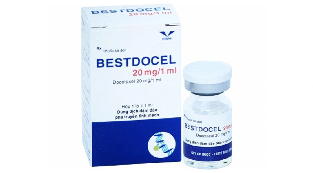 Dung dịch pha truyền Bestdocel 20mg/1ml điều trị ung thư vú, phổi chai 1ml - 