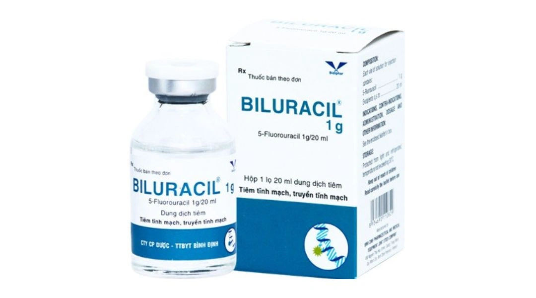 Dung dịch tiêm Biluracil 1g/20ml điều trị carcinom vú, dạ dày, đại tràng chai 20ml - 3
