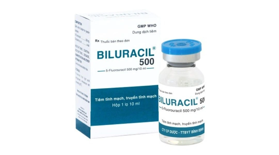 Dung dịch tiêm Biluracil 500mg/10ml điều trị carcinom vú, dạ dày chai 10ml - 