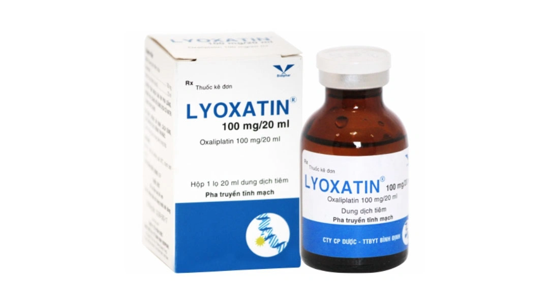 Dung dịch tiêm Lyoxatin 100mg/20ml chỉ định trong điều trị ung thư đại tràng chai 20ml - 