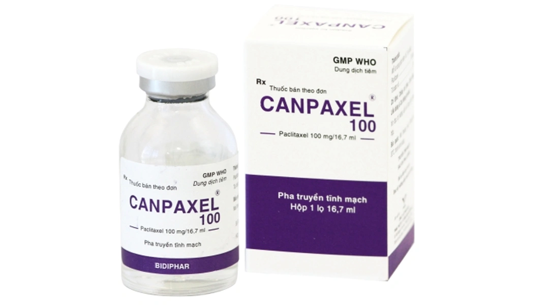 Dung dịch tiêm Canpaxel 100mg/16.7ml điều trị ung thư buồng trứng, vú chai 16.7ml - 