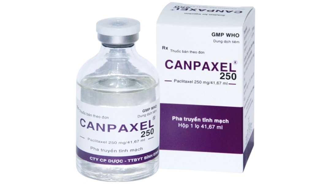 Dung dịch tiêm Canpaxel 250mg/41.67ml điều trị ung thư buồng trứng chai 41.67ml - 