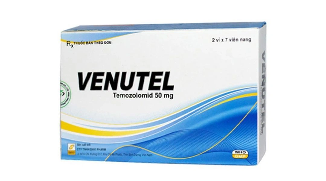 Venutel 50mg điều trị u nguyên bào thần kinh đệm (2 vỉ x 7 viên) - 