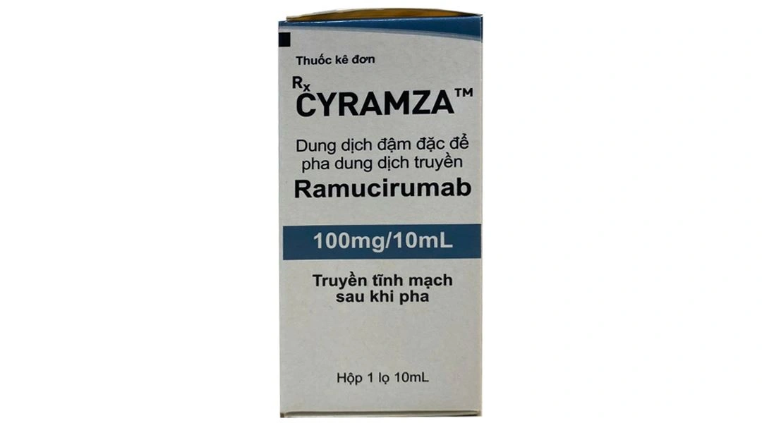 Dung dịch pha tiêm Cyramza 100mg/10ml điều trị ung thư dạ dày chai 10ml - 1