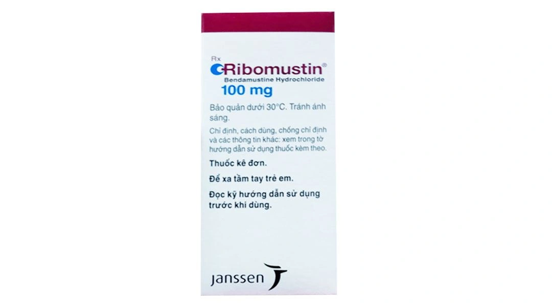 Bột pha tiêm Ribomustin 100mg điều trị bệnh bạch cầu lympho mạn hộp 1 lọ 100mg - 1