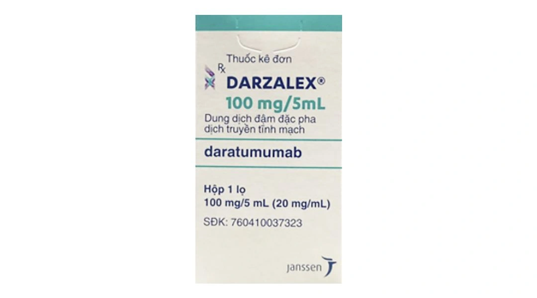 Dung dịch pha tiêm Darzalex 100mg/5ml điều trị đa u tuỷ chai 5ml - 