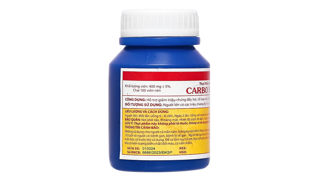 Thực phẩm bảo vệ sức khỏe Carbo Nam Việt lọ 100 viên - 1