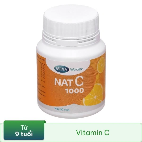 Mega We Care Nat C hỗ trợ tăng cường sức đề kháng