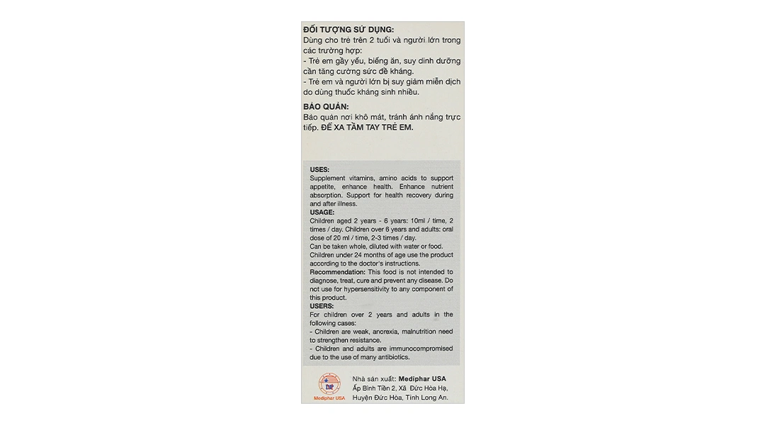 Kiddi Biolysine chai 120ml - 5