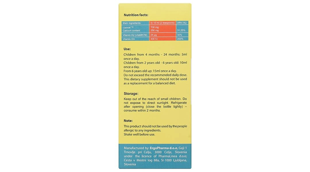 Bestical bổ sung canxi; hỗ trợ xương, răng chắc khỏe chai 120 ml - 4