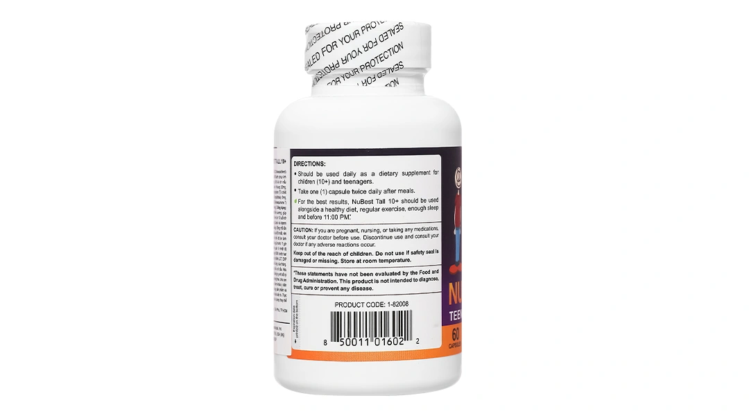 Nubest Tall 10+ bổ sung Canxi và vitamin D, hỗ trợ phát triển xương chắc khỏe hộp 60 viên - 2