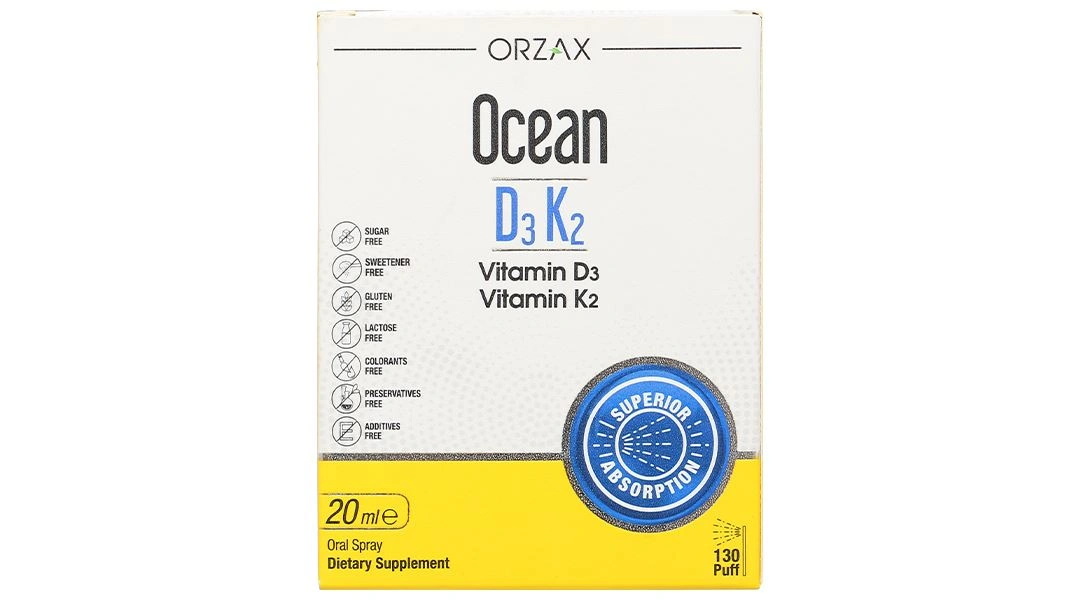 Ocean D3K2 hỗ trợ tăng cường hấp thu canxi chai 20ml - 2