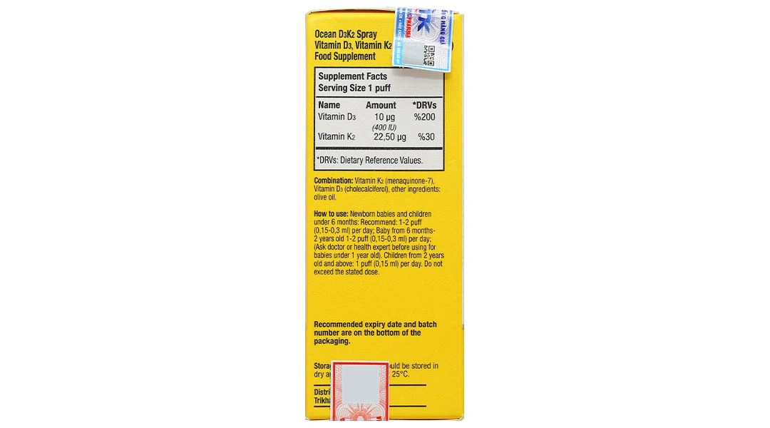Ocean D3K2 hỗ trợ tăng cường hấp thu canxi chai 20ml - 3