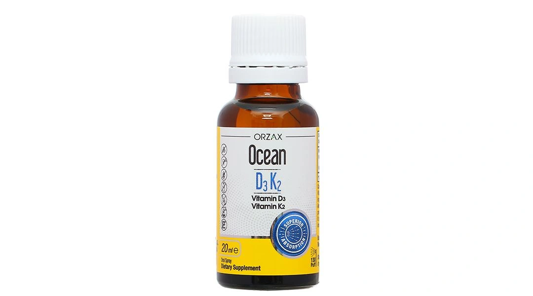 Ocean D3K2 hỗ trợ tăng cường hấp thu canxi chai 20ml - 7