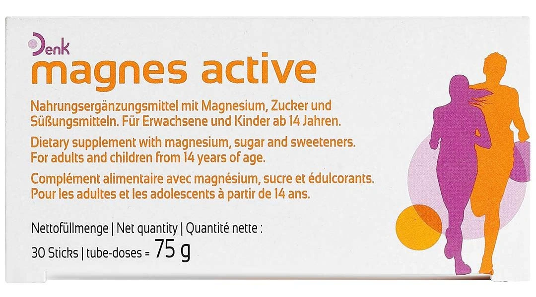 Magnes Active Denk cải thiện tình trạng mệt mỏi hộp 30 gói x 2.5g - 5