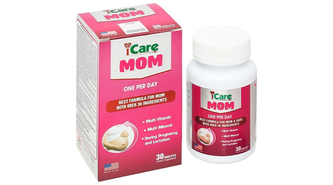 Thực phẩm bảo vệ sức khỏe Icare Mom hộp 30 viên - 