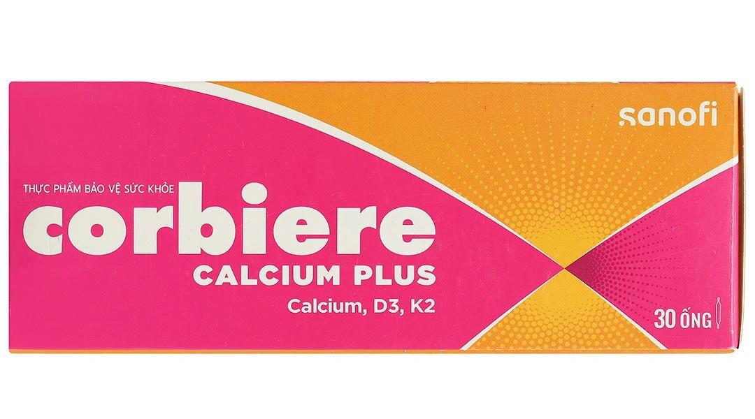 Corbiere Calcium Plus hỗ trợ tăng cường hấp thu canxi, giúp xương chắc khỏe hộp 30 ống x 10ml - 3