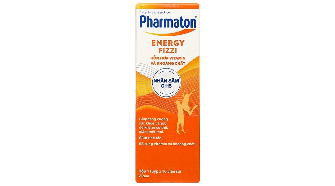 Thực phẩm bảo vệ sức khỏe Pharmaton Energy Fizzi hộp 1 tuýp x 10 viên sủi - 1