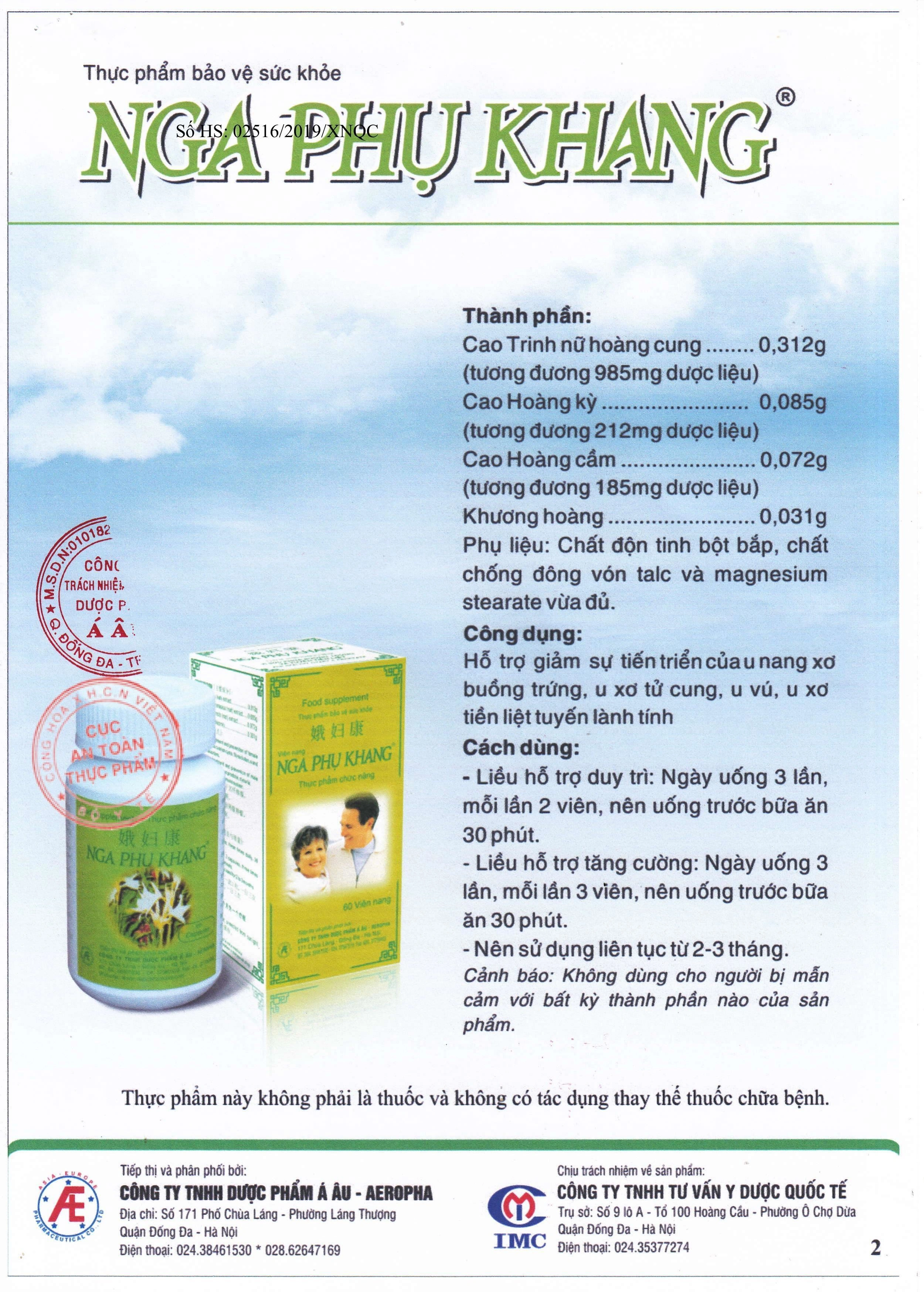 Nga Phụ Khang lọ 60 viên - 9