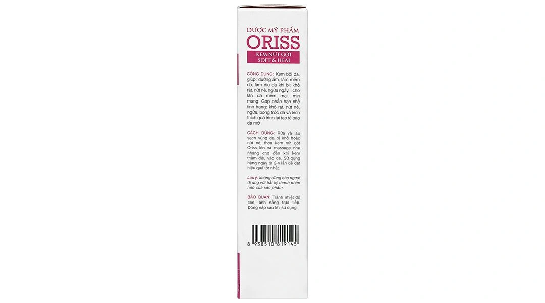 Kem Oriss Soft & Heal giảm nứt nẻ gót chân tuýp 30g - 6