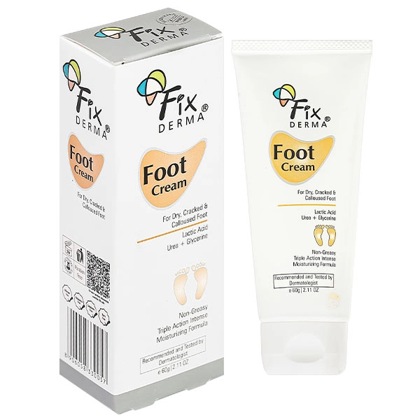 Kem dưỡng Fixderma Foot cấp ẩm làm mềm da gót chân